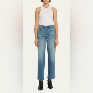 Triarchy Faded Medium Wash High Rise Multi-Pocket Jeans